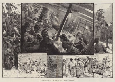 Az emigránsok Ausztráliába mennek alkotó: Charles J. Staniland